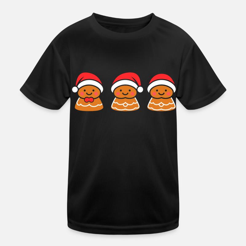 Gingerbread Man Kids Functional T-Shirt
