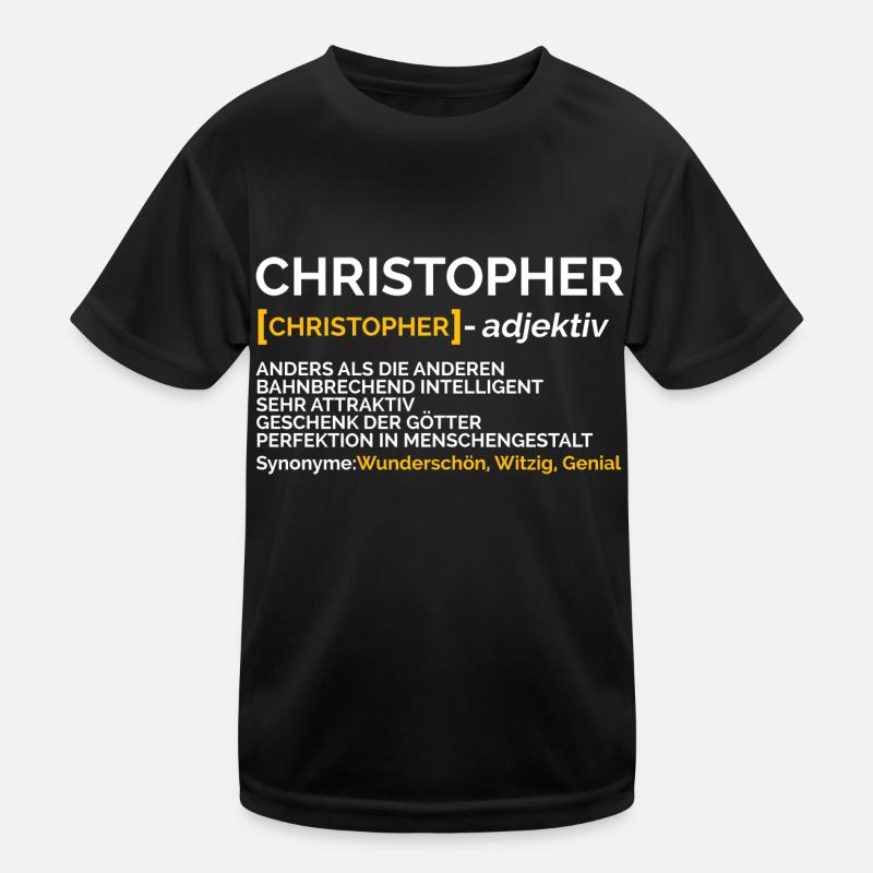 Christopher Kinder Funktions-T-Shirt
