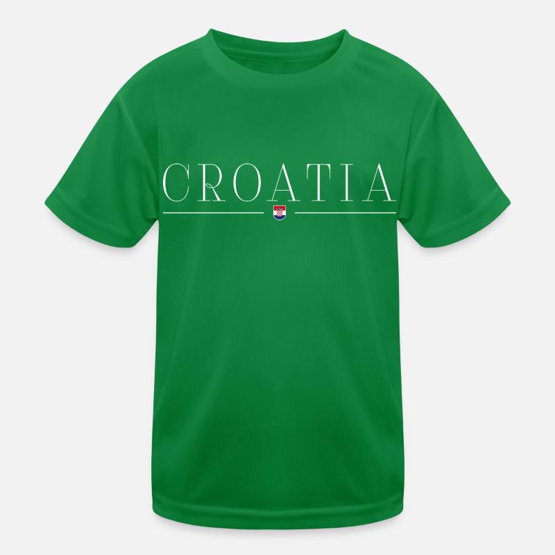 Ich liebe Kroatien Kinder Funktions-T-Shirt