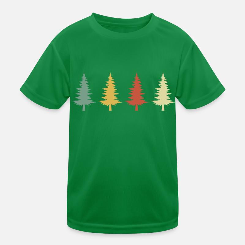 Vintage Retro Baum Kinder Funktions-T-Shirt