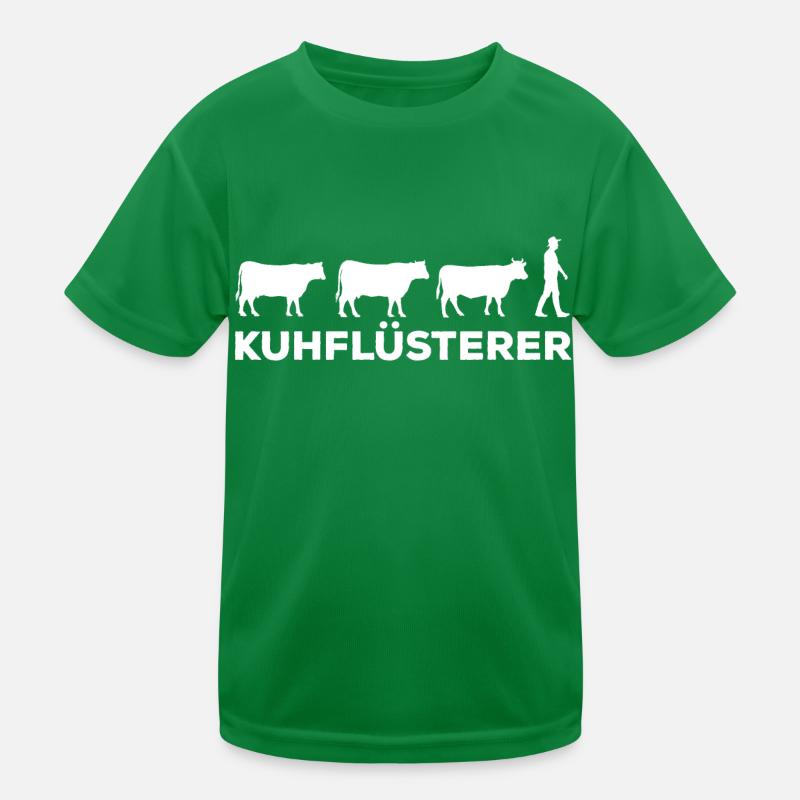 Kuhflüsterer Milchkuh Rind Kinder Funktions-T-Shirt