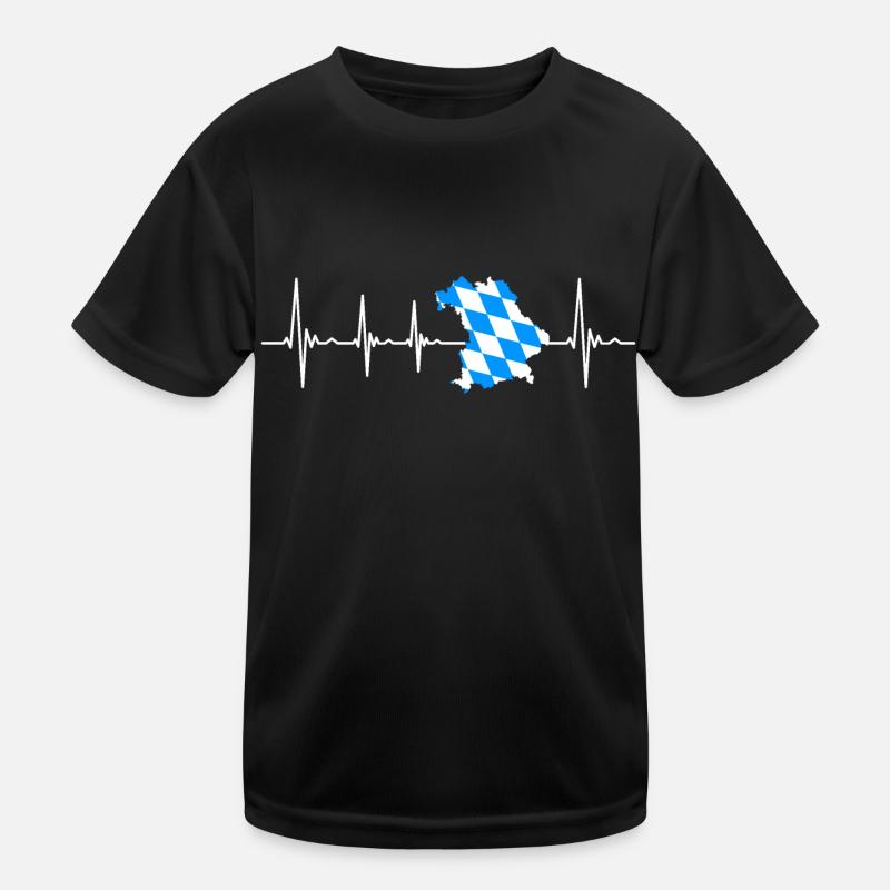 Bavaria Bavarian Heartbeat Kids Functional T-Shirt