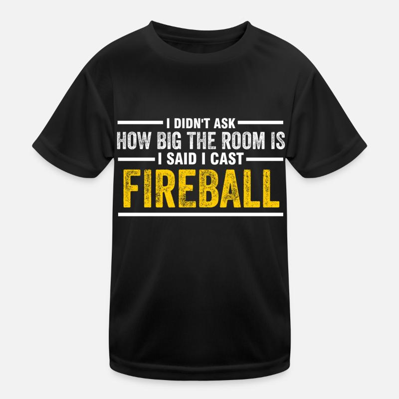 J’ai jeté Fireball Wizard Sorcerer DM Gift TTRPG T-shirt sport Enfant