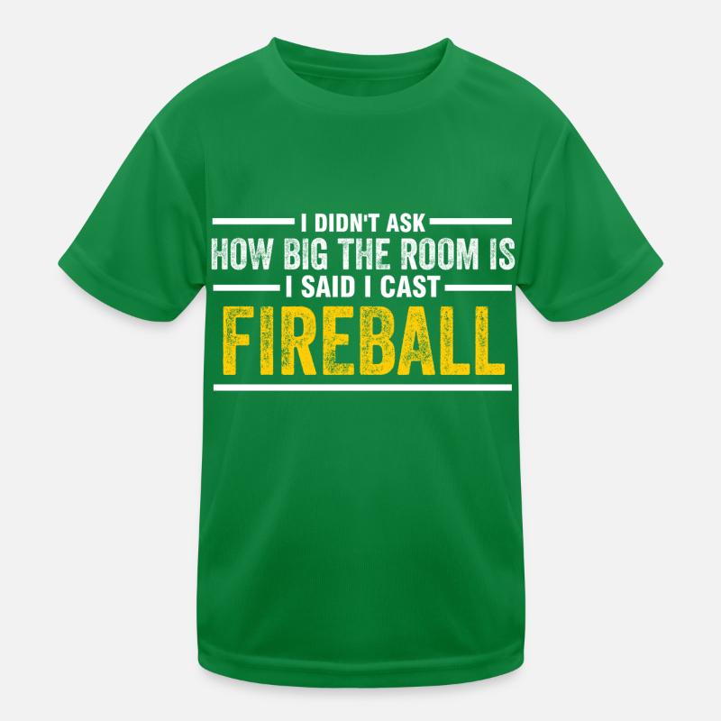 I cast Fireball Wizard Sorcerer DM Gift TTRPG Kids Functional T-Shirt