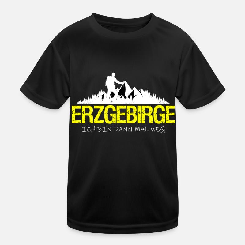 Erzgebirge ich bin dann mal weg Kinder Funktions-T-Shirt