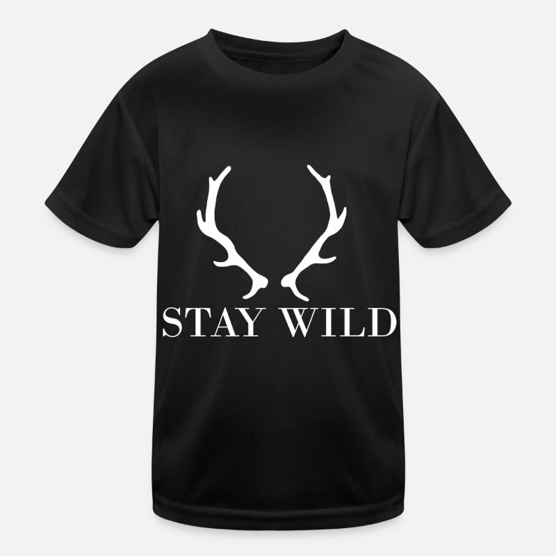 Restez Dans la forêt sauvage T-shirt sport Enfant