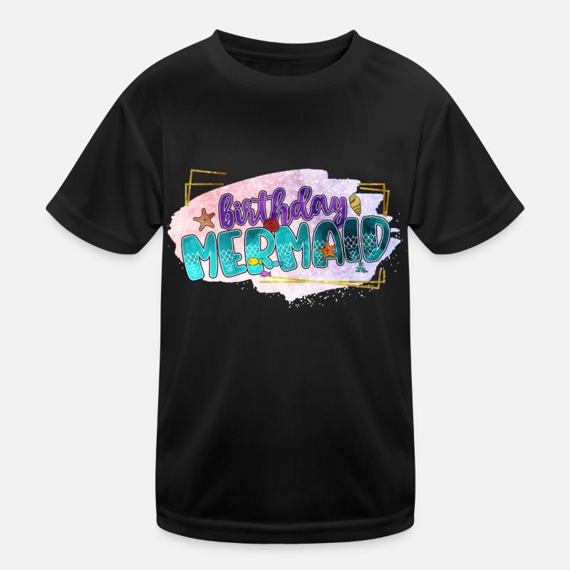 Ocean Sublimation - Kids Functional T-Shirt - black