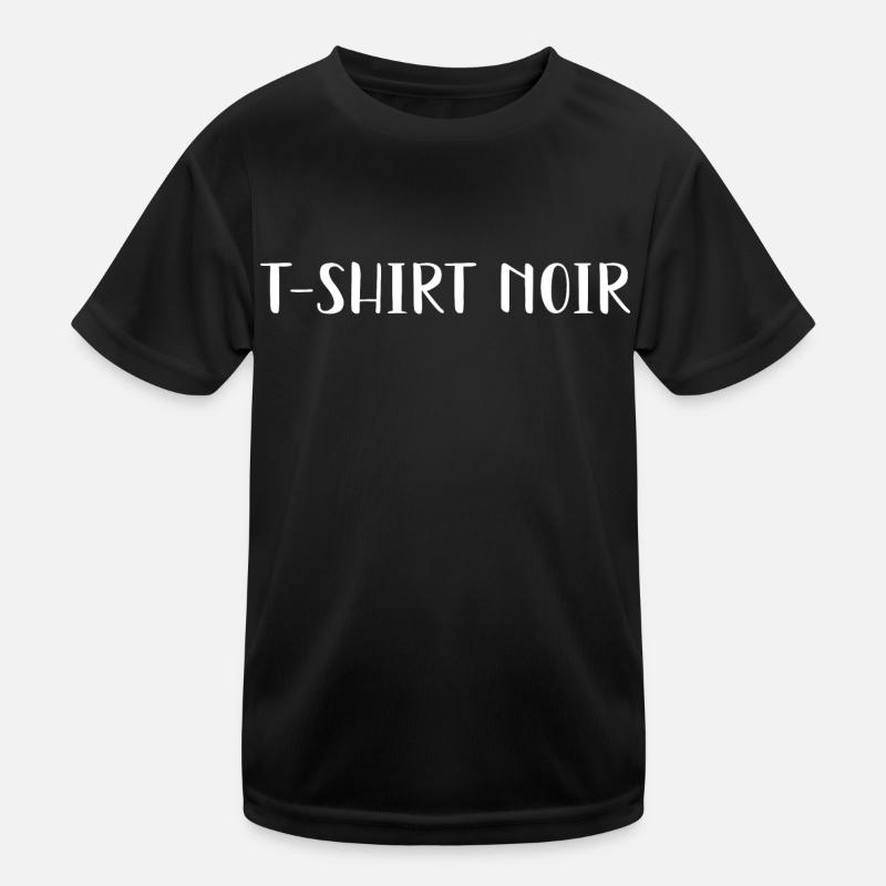 Carré noir T-shirt sport Enfant
