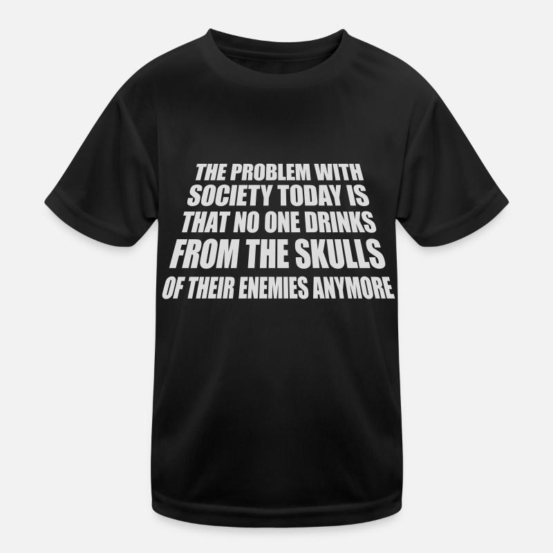 drinks from enemies skulls Kids Functional T-Shirt