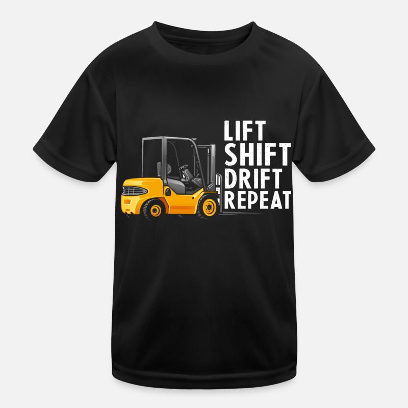 Warehouse drivers and warehouse workers for forklifts Kids Functional T-Shirt