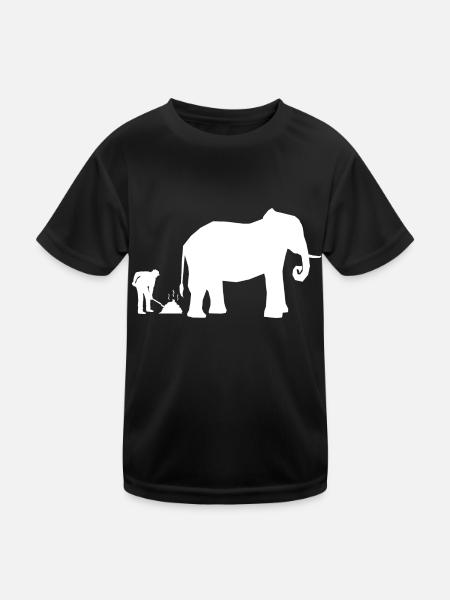 Retro Graphic Animal Keeper Zoo Keeper Animal Love - Kinder Funktions-T-Shirt - Schwarz - Vorne