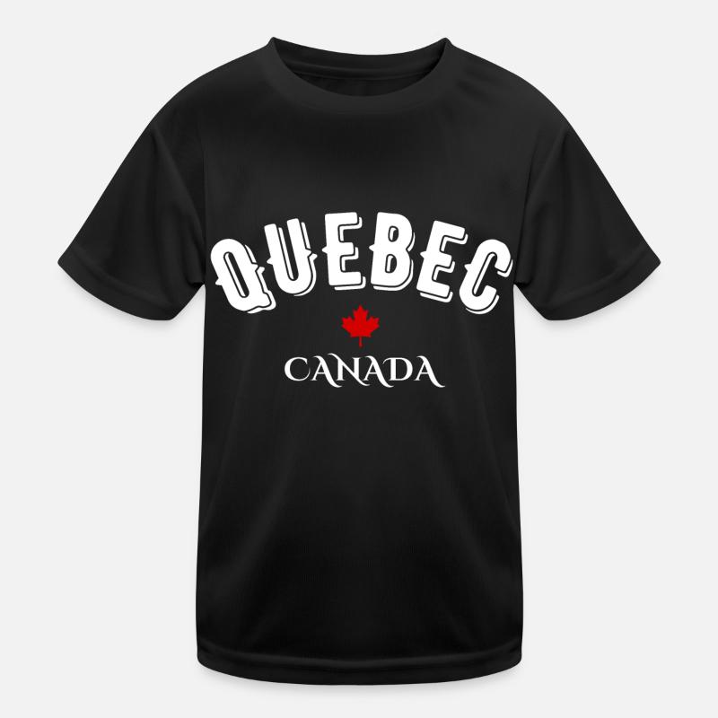 Québec Kanada Kinder Funktions-T-Shirt