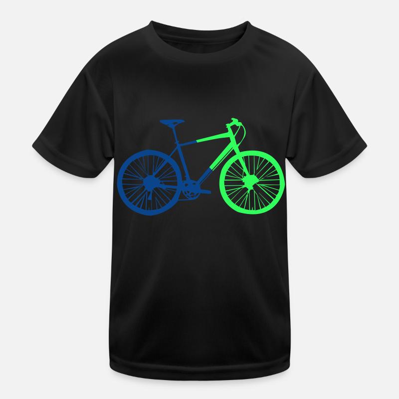 bicycle silhouette 2 Kinder Funktions-T-Shirt