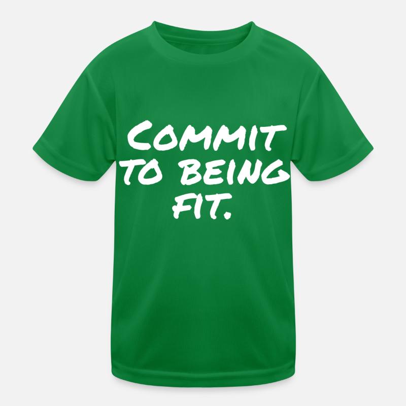 Commit to being fit Kids Functional T-Shirt