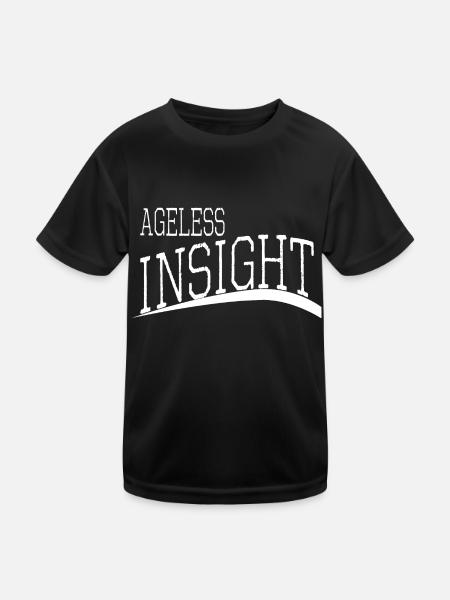 birthday present idea wisdom community - Kids Functional T-Shirt - black - Front
