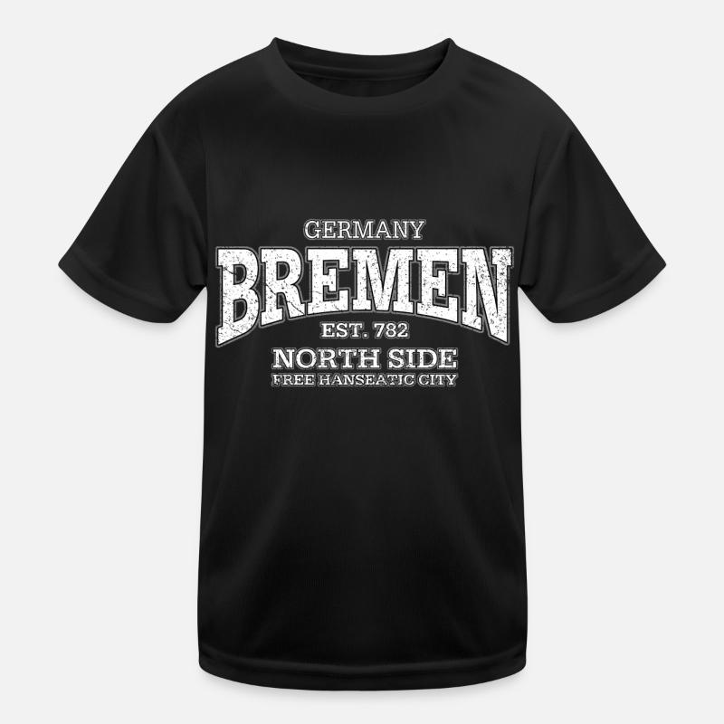 Bremen (white oldstyle) Kinder Funktions-T-Shirt