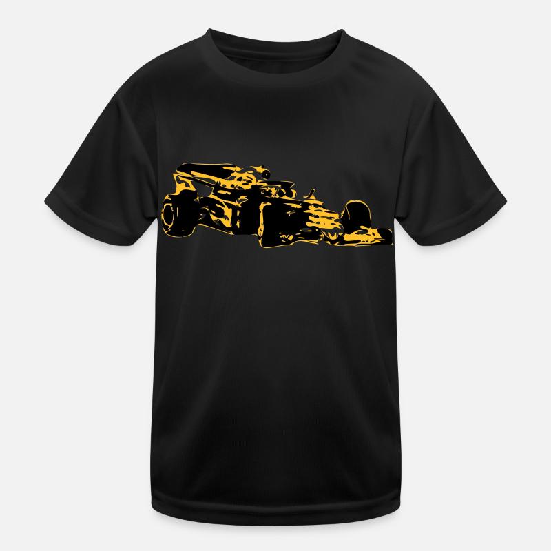 Voiture de course - T-shirt sport Enfant - noir