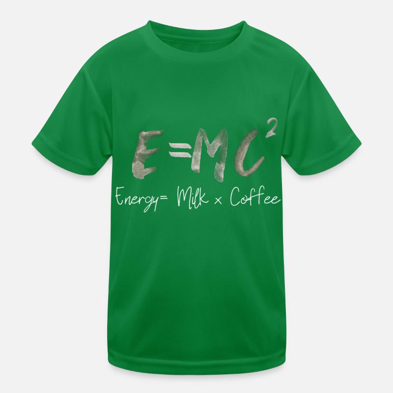 E MC2 Énergie Physique Science Sort Écriture T-shirt sport Enfant