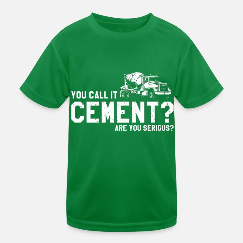 Conception de constructeur de béton pour les travailleurs de la construction et le chantier de construction T-shirt sport Enfant