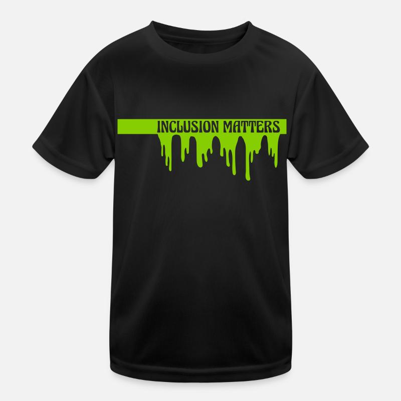 inclusion matters Logo Zitat Kinder Funktions-T-Shirt