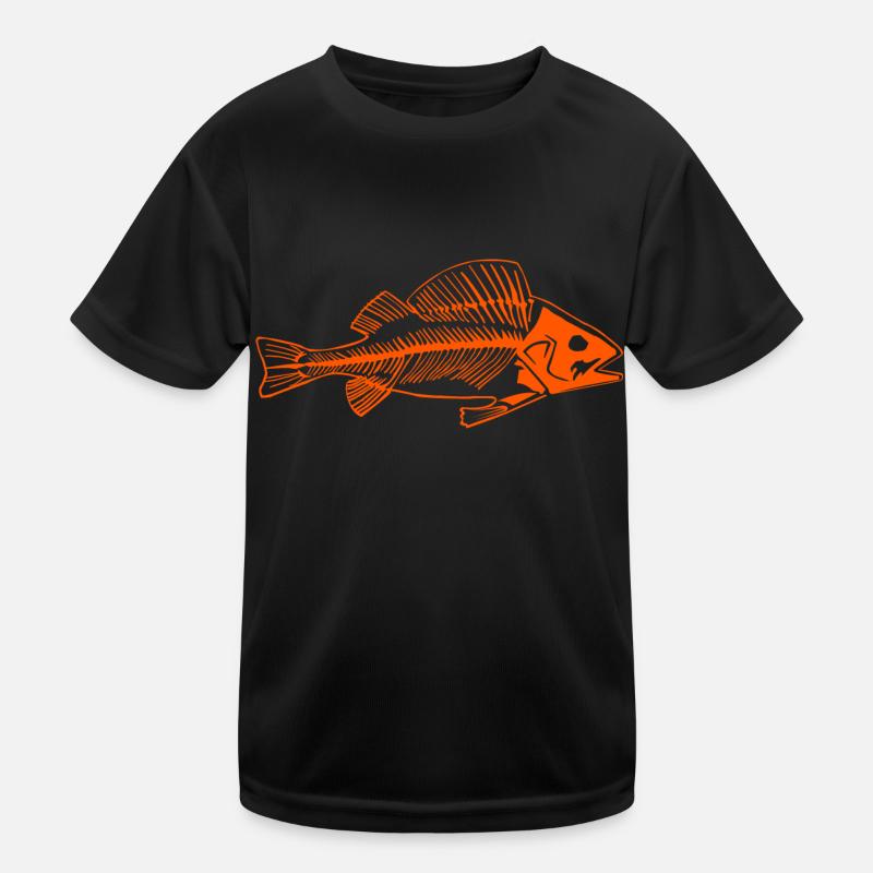 Arête de poisson rouge, perche fraîche comme os Deisgn T-shirt sport Enfant