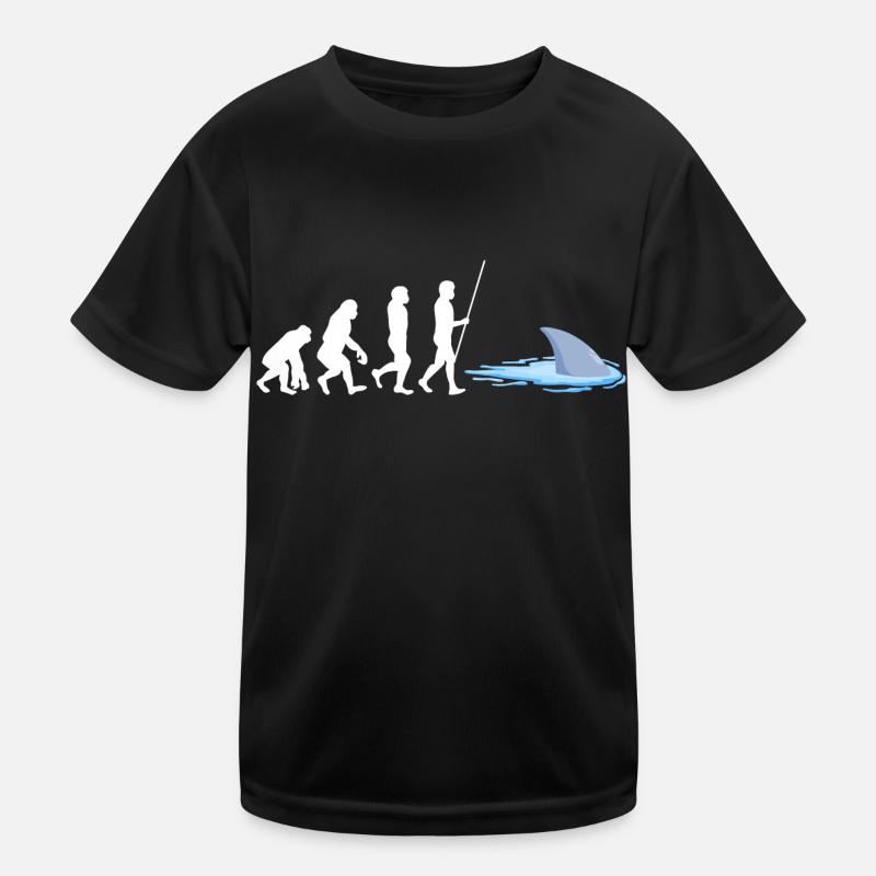No Fins No Future Safe Sharks Kinder Funktions-T-Shirt