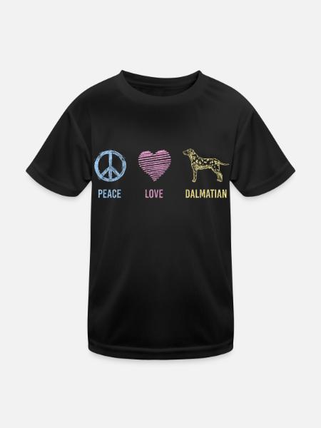 Dog breeds Paws Animal Love - Kids Functional T-Shirt - black - Front