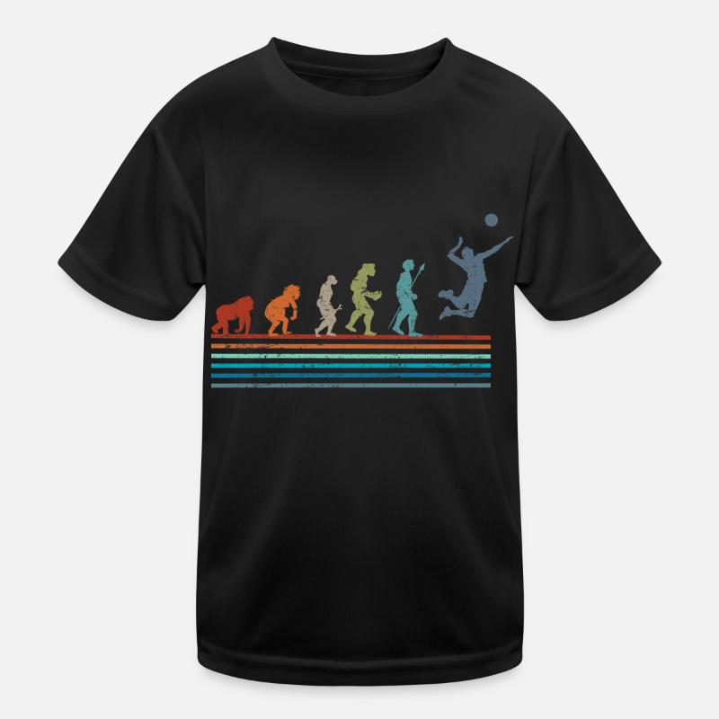Évolution rétro vintage cricket T-shirt sport Enfant
