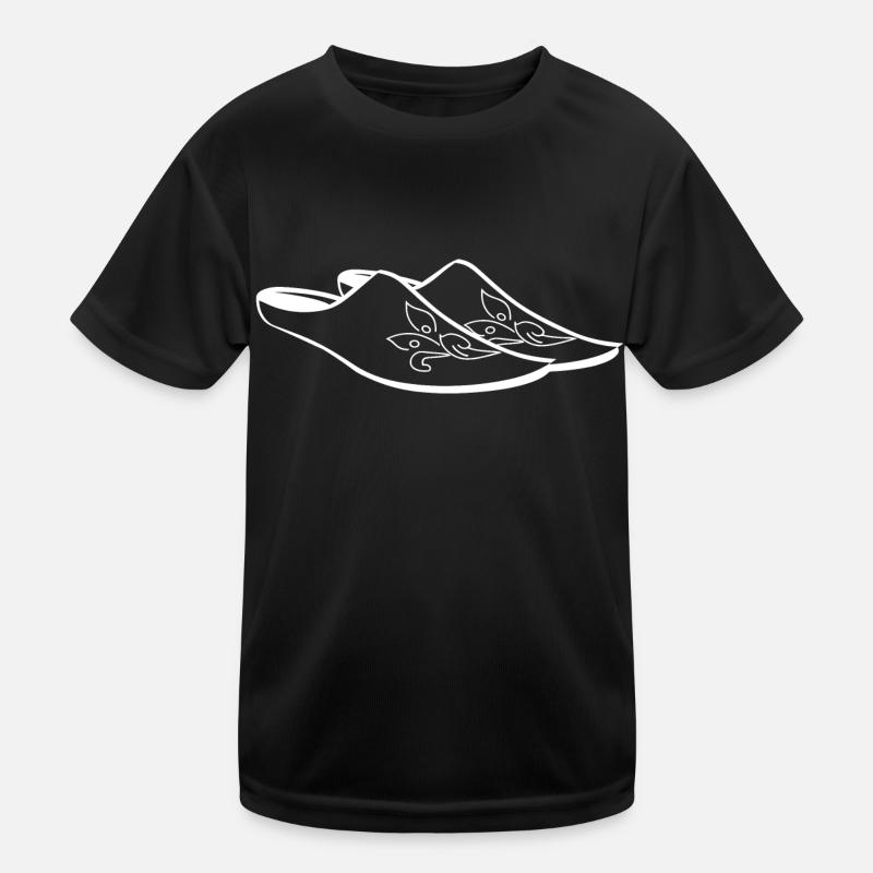 Hausschuhe Humor Kinder Funktions-T-Shirt