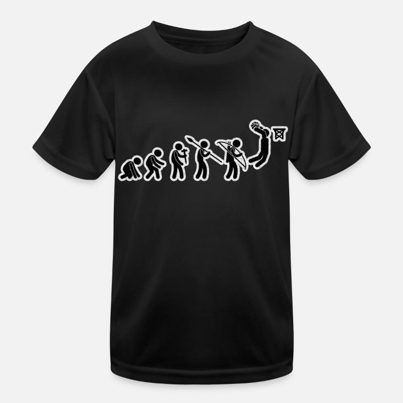 Evolution Basketball Black Grunge Kids Functional T-Shirt