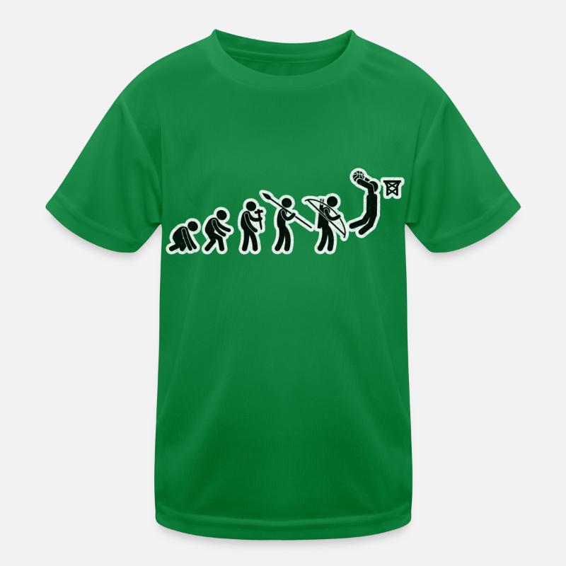 Evolution Basket-ball Noir Grunge T-shirt sport Enfant