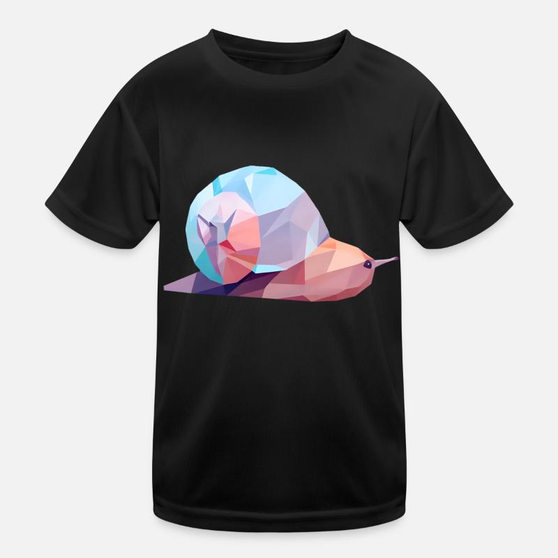 Tranquil Snail Journey Kids Functional T-Shirt