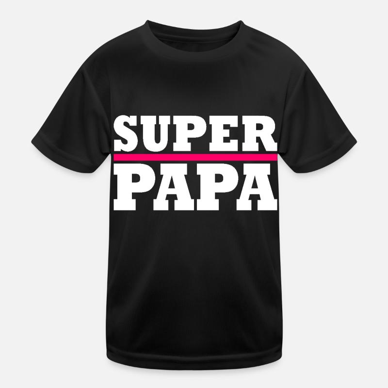Super papa Kids Functional T-Shirt