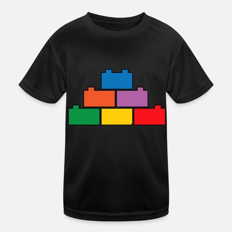 Constructeur de briques Bâtiment en briques Maître constructeur T-shirt sport Enfant