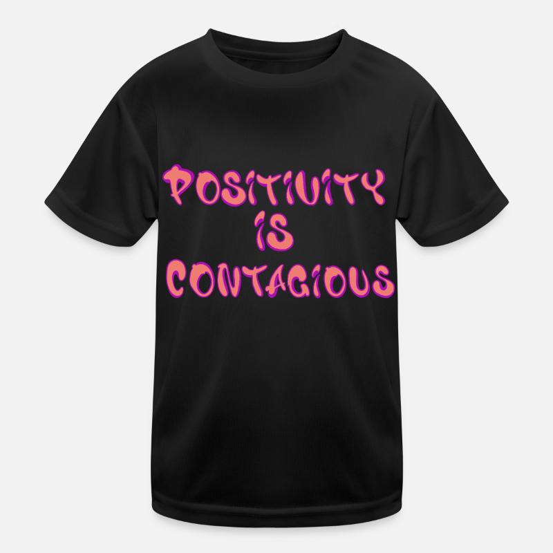 Positivity Is Contagious – Spread Kids Functional T-Shirt