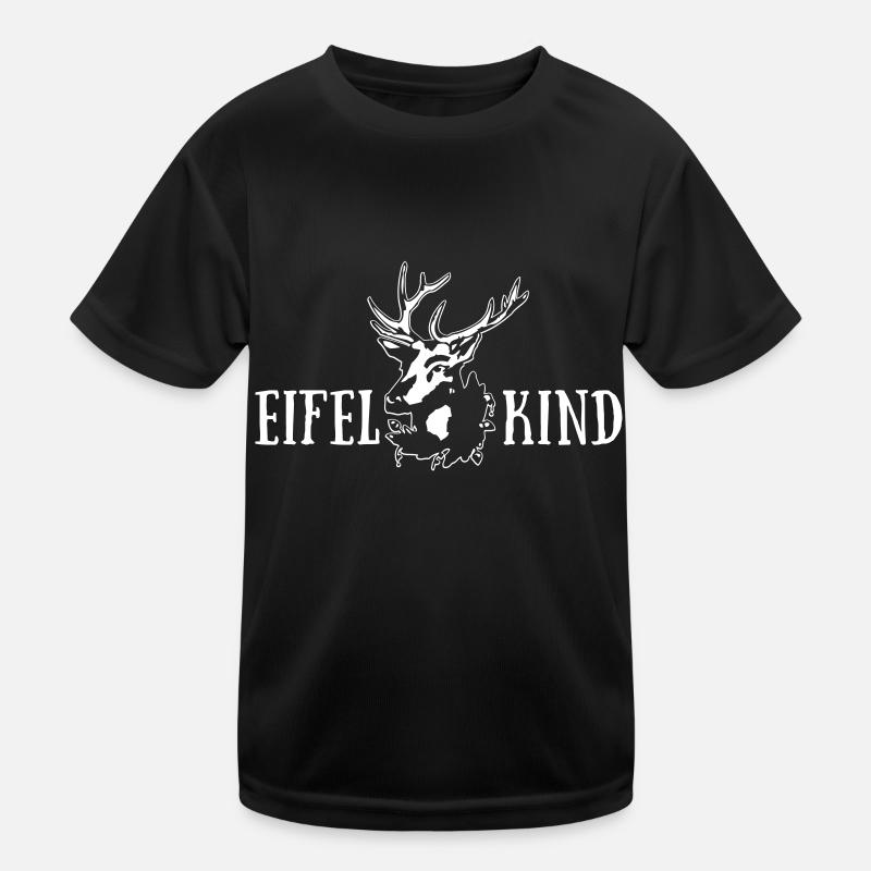 Eifelkind mit Hirsch - dunkle Shirts Edition Kinder Funktions-T-Shirt