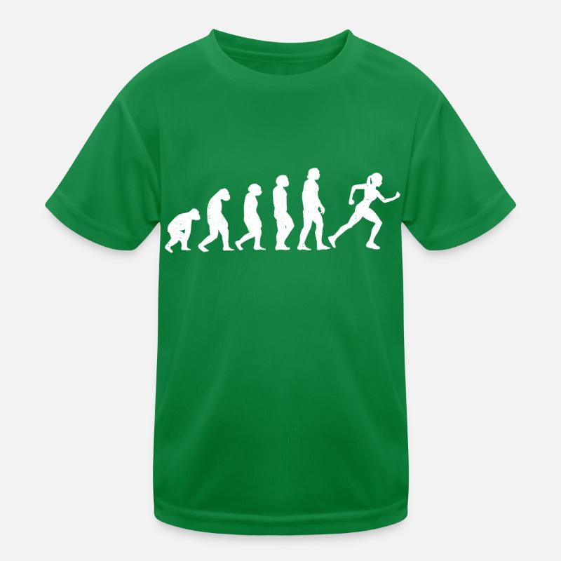 Evolution Running Läuferin Ausdauer Entwicklung Kinder Funktions-T-Shirt