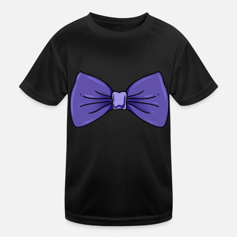 Lila Schleife Kinder Funktions-T-Shirt