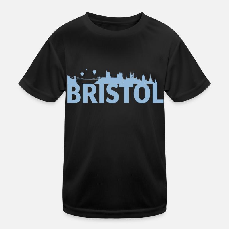 Bristol Angleterre capitale Skyline UK T-shirt sport Enfant