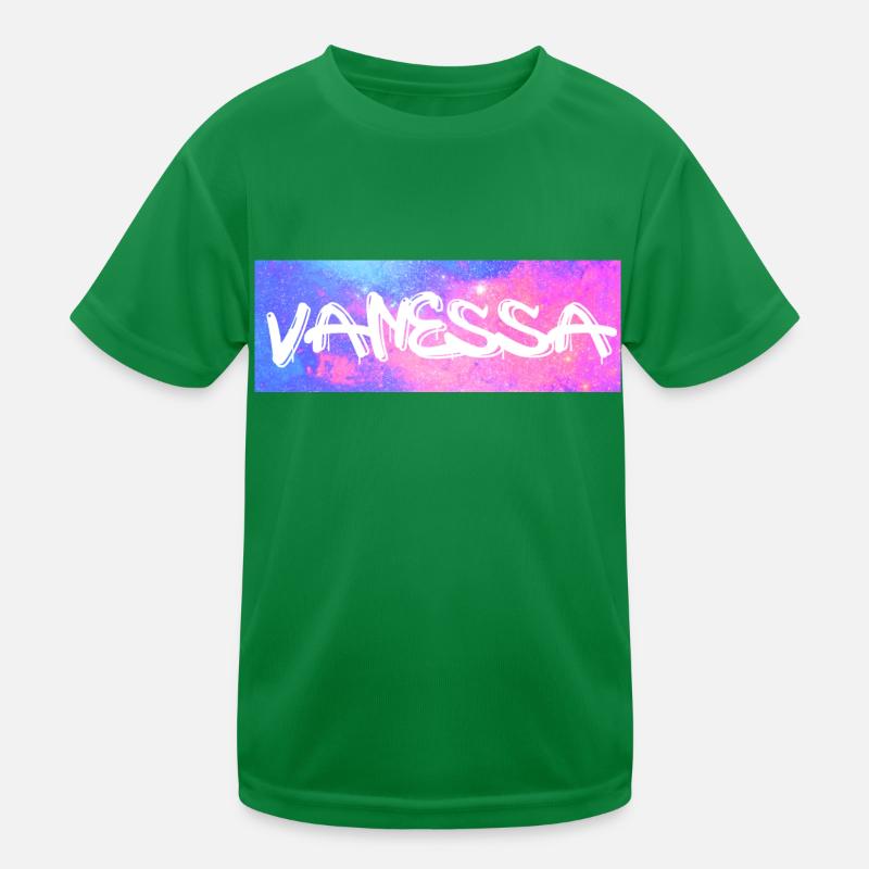 Vanessa Name Gift Gift Idea Galaxy Kids Functional T-Shirt