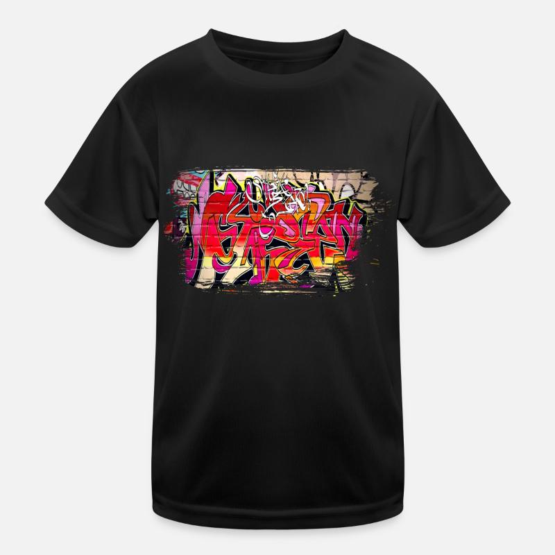 Graffiti Kinder Funktions-T-Shirt