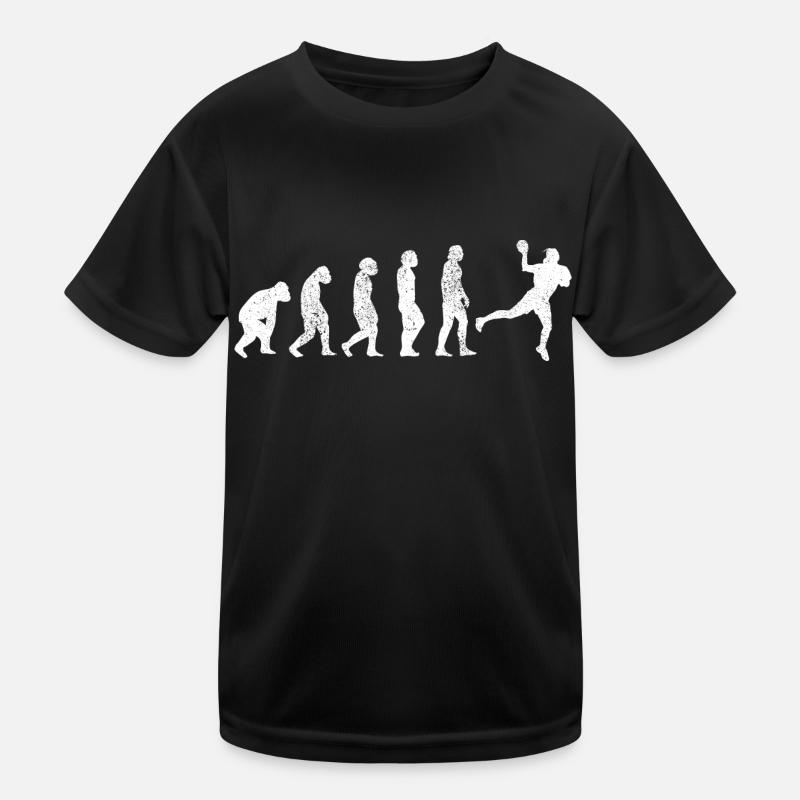 Handball Evolution Handball Player Handball Player Team Kids Functional T-Shirt