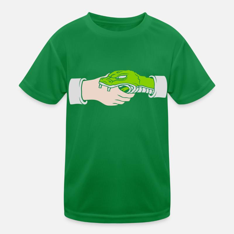 Salutation Poignée de main Morsures de serpent T-shirt sport Enfant