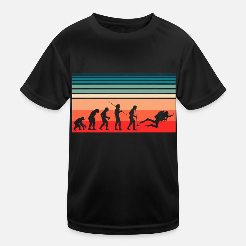 Evolution Diving - Kids Functional T-Shirt - black