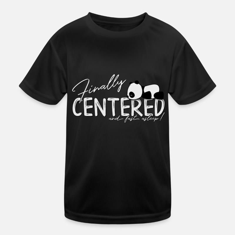 Finally Centered Nap Zen Yoga Panda Kids Functional T-Shirt