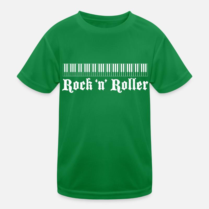 Keyboard White Large Kids Functional T-Shirt