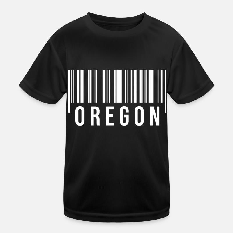 Oregon Barcode Kids Functional T-Shirt