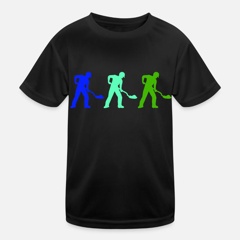Construction worker 3 Kids Functional T-Shirt