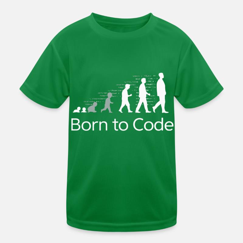BORN TO CODE Kids Functional T-Shirt