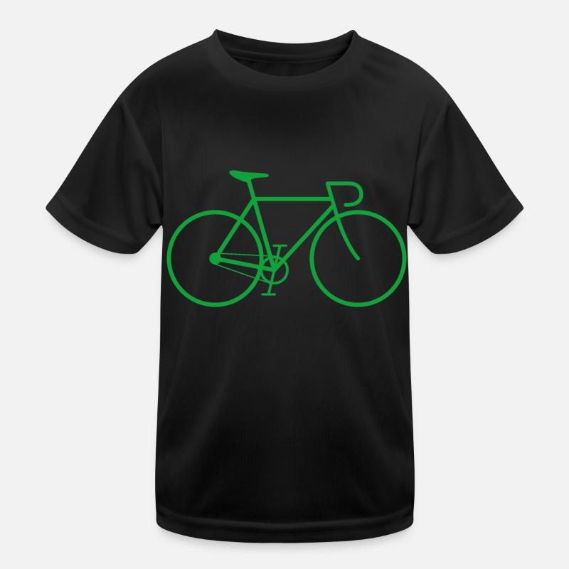 Vélo fixie vert T-shirt sport Enfant